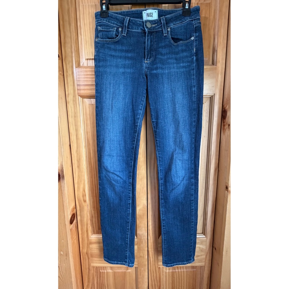 PAIGE Women Skinny Jeans Sz 26 Dark Wash Indigo Blue Stretch Denim NWT New